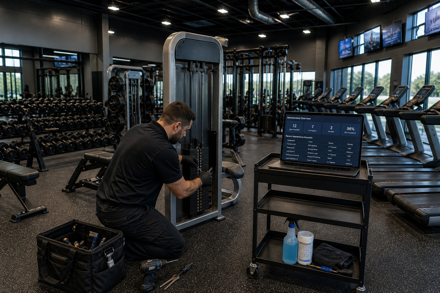 Commercial gym maintenance